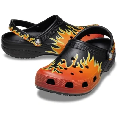 Afbeelding van Crocs Klassieke klompen, uniseks, Zwart/Veelkleurig, 34/35 EU