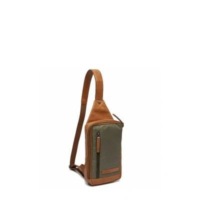 Afbeelding van Leren Slingbag Staal Groen Salla The Chesterfield Brand