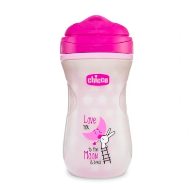 Afbeelding van Chicco Drinkbeker Glow Meisjes 150 Ml Siliconen Roze