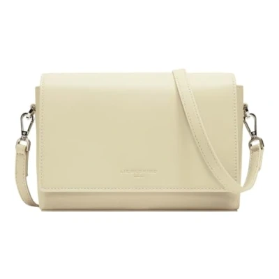 Afbeelding van LIEBESKIND BERLIN Leren Schoudertas Hilla Crossbody Bag Lemonade Lichtgeel