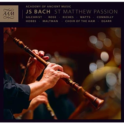 Afbeelding van Academy Of Ancient Music, Richard Egarr J.S. Bach: St Matthew Passion (3 CD)