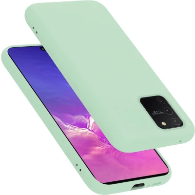 Afbeelding van Cadorabo Hoesje geschikt voor Samsung Galaxy A91 / S10 LITE M80s in LIQUID LICHT GROEN Beschermhoes gemaakt van flexibel TPU silicone Case Cover