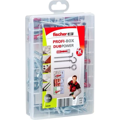 Afbeelding van Fischer DUOPOWER + Haken Plugassortiment 544399 1 set(s)