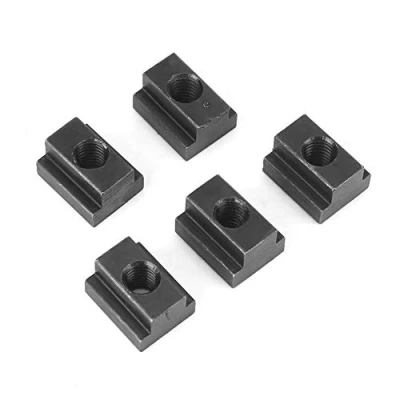 Afbeelding van Set van 5 stuks M8/M10 T groefmoeren met zwarte oxide groefstenen, voor machines, gereedschapstafel (M8)