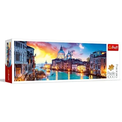 Afbeelding van Trefl Panorama Grande Canal Venetië puzzel 1000 stukjes
