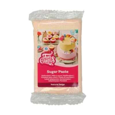 Afbeelding van FunCakes Rolfondant Beige 250g Fondant voor Cupcakes en Taarten