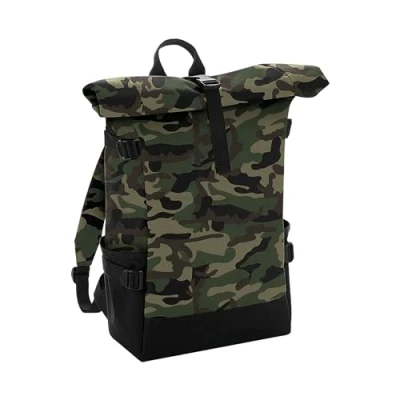 Afbeelding van Block Roll Top Backpack Maat 28 x 48 15 cm (Jungle Camo)