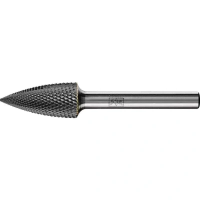 Afbeelding van PFERD SPG 1225/6 MICRO hardmetalen hoogrendementsstiftfrees spitse boogvorm 12x25mm 6mm fijnbewerking 21122773