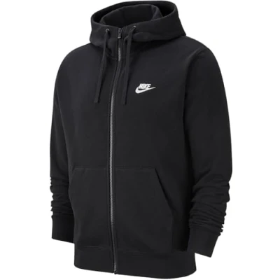 Afbeelding van Nike Sportswear M NSW CLUB Sweater met rits, Heren, Maat: Small, Black/white