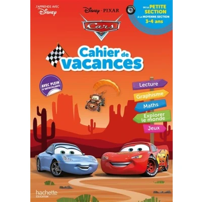 Image de Disney Cars de la Petite à Moyenne section Cahier vacances 2025