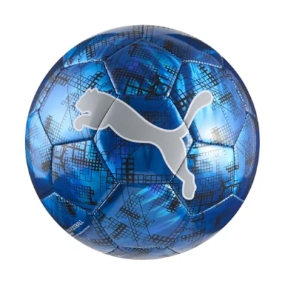 Afbeelding van PUMA CUP Graphic voetbal, Blauw/Zwart/Grijs, Maat 4