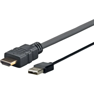Afbeelding van VivoLink PROHDMIUSB3 3m HDMI USB A Zwart video kabel adapter