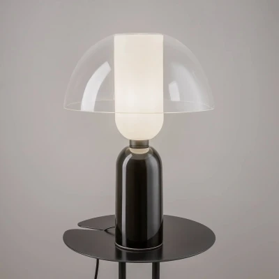 Afbeelding van Maytoni Memory tafellamp, zwart, hoogte 42 cm, keramiek