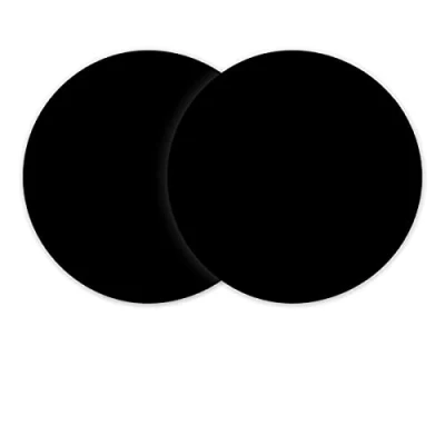 Afbeelding van 2 pack multifunctionele siliconen microgolfmat, 30 cm/12 inch antislip bakmatten ovenmat voor bodem van de oven, hittebestendige magnetron onderzetter mat (zwart)