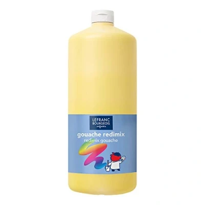 Image de Lefranc Bourgeois peinture à tempera jaune primaire 2 L