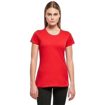 Afbeelding van Damesshirt &#039;Basic Tee&#039; met ronde hals City Red L