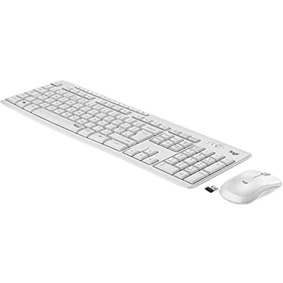 Image de Logitech MK295 Silent Ensemble clavier et souris sans fil 2.4 GHz Italien blanc cassé