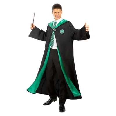 Afbeelding van FUNIDELIA Harry Potter Zwadderich Kostuum voor Volwassenen Maat: L Zwart