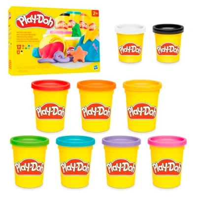 Afbeelding van Play Doh, Mijn favoriete kleuren, pak van 9 potjes plasticine, knutselen voor kinderen