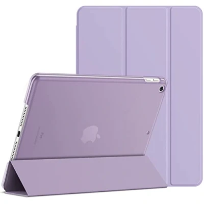 Afbeelding van JETech beschermhoes compatibel met iPad (9,7 inch, model 2018/2017, 6e en 5e generatie), automatische slaap wekfunctie, lichtpaars