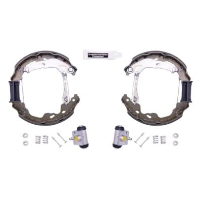 Afbeelding van HELLA Shoe Kit Pro 8DB 355 004 991 Remschijf, trommelrem Met wielremcilinder, stel element TOYOTA: Aygo, CITROËN: C1 I