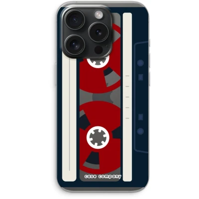 Afbeelding van Case Company® hoesje geschikt voor iPhone 15 Pro Here&#039;s your tape Soft Cover Telefoonhoesje Bescherming aan alle Kanten en Schermrand