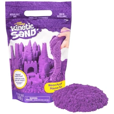 Afbeelding van Kinetic Sand speelzand om te mengen kneden en creëren 907 g Paars Sensorisch speelgoed