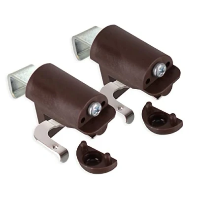 Afbeelding van KLEMMFLEX Klemdrager BFX25 voor jaloezieën montage direct op het raam van uw PVC / kunststof venster kleur: bruin zonder boren 1 paar = 2 stuks