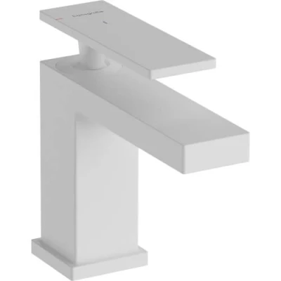 Afbeelding van hansgrohe Tecturis E ééngreeps wastafelkraan 80 CoolStart zonder waste mat wit