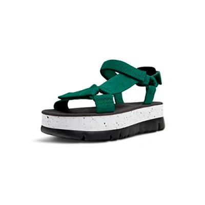 Afbeelding van Camper Oruga UP Sandalen met plateauzool, Dames, Maat: 41, Dünkeltürkis Textiel