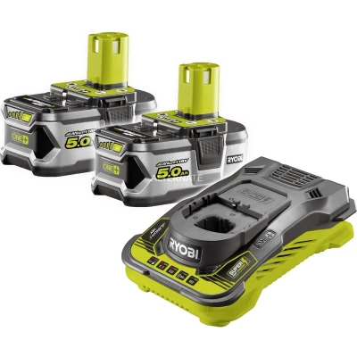 Afbeelding van RYOBI RC18150 250 18V ONE+ Lithium+ accu laadset (2x 5,0Ah + snellader) 5133004422