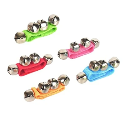 Afbeelding van BOBOZHONG Polsband bellen, 5 stuks veelkleurige Jingle Shaker Bells Polsbellen Armband Muzikale Bell voor Baby Kinderen Feesten Decoraties