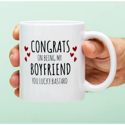 Afbeelding van Mok Congrats On Being My Boyfriend