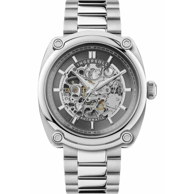 Afbeelding van Ingersoll 1892, horloge, I13304 Automatisch herenhorloge Michigan 45mm 5ATM, Zilver, (Analoog 45 mm)