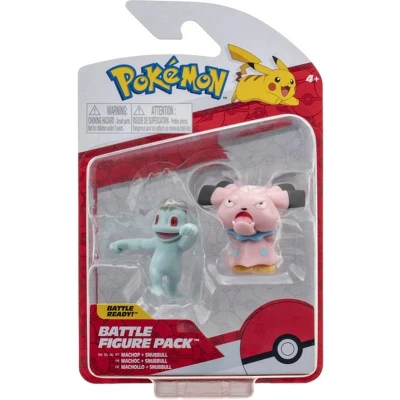 Afbeelding van Machop &amp; Snubbull Pokémon Battle Figure Pack [Speelgoed voor kinderen jongens meisjes Pokemon Speelfiguur Verzamelfiguur Sword Shield GO Elite Trainer Box]