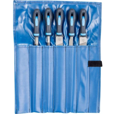 Afbeelding van PFERD 11800552 Werkplaatsvijlenset kap 2 in PVC roltas Lengte 300 mm 1 stuk(s)