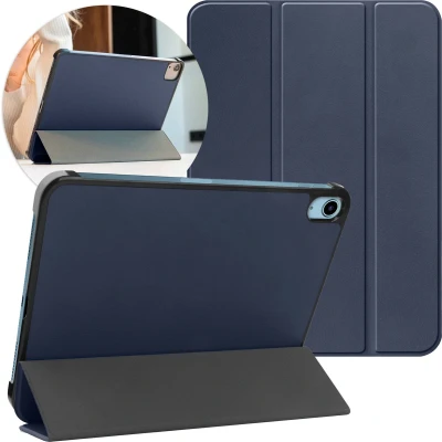Afbeelding van iMoshion Tablet Hoes Geschikt voor iPad 10 (2022) 10.9 inch Trifold Bookcase Donkerblauw