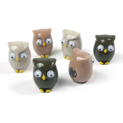 Afbeelding van Trendform Magnetische Uil set van 6 verschillende
