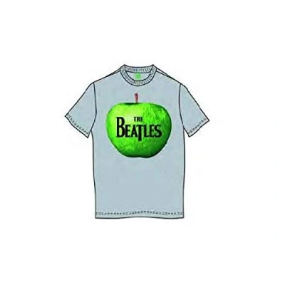 Afbeelding van The Beatles Apple Logo Heren T shirt M Grijs