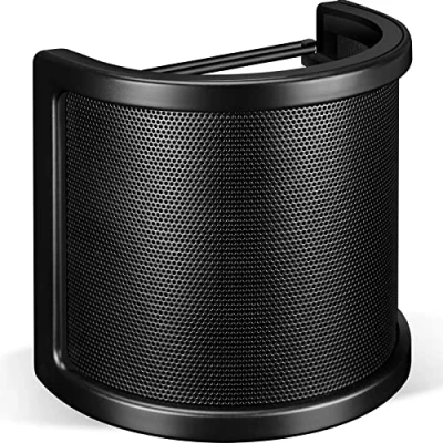 Afbeelding van Aokeo Anti popfilter, drievoudige metalen mesh, schuim en meeldraadlaag voor draagbare microfoon, microfoonaccessoires spraakopname, YouTube video&#039;s, streaming