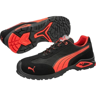 Afbeelding van Puma Madrid Low S1PL 642740 Zwart/Rood 45
