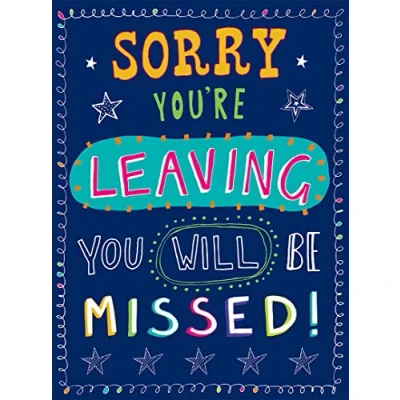 Afbeelding van Piccadilly Greetings Grote traditionele startkaart 30,5 x 22,9 cm, oranje