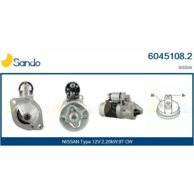 Afbeelding van SANDO 6010374.0 Startmotor 12V 2kw 9 CPS0065 110mm