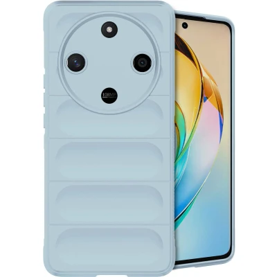 Afbeelding van iMoshion Hoesje Geschikt voor Honor Magic 6 Lite Siliconen EasyGrip Backcover Lichtblauw