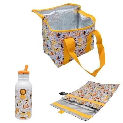 Afbeelding van NERTHUS FIH 1283 Geïsoleerde leeuwenset met lunchtas + ultralichte fles snacktas