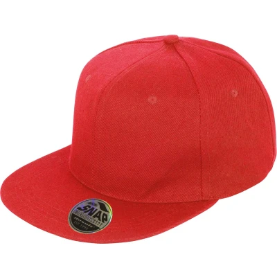 Afbeelding van Result Bronx Original Flat Peak Snapback Cap RC083X Red