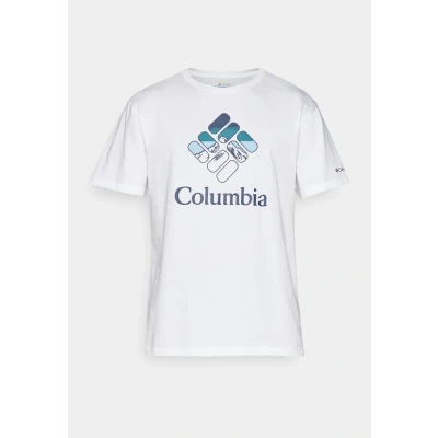 Afbeelding van Columbia Rapid RIDGE Graphic TEE Tshirt print, Heren, Maat: Large, White