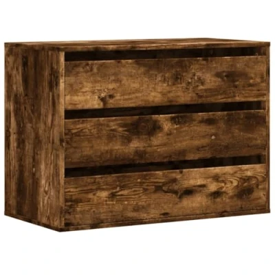 Afbeelding van vidaXL Ladekast 80x41x58 cm bewerkt hout gerookt eikenkleurig