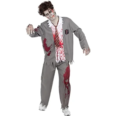 Afbeelding van FUNIDELIA Zombie Studentenkostuum voor mannen Maat: S