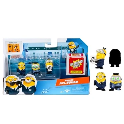 Afbeelding van Despicable Me 4 Minions AVL Squad speelfiguren